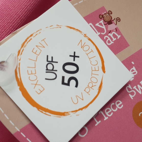 🏖 Cute Girls 3Pc Swimsuit with 50 UPF - Picture 5 of 6